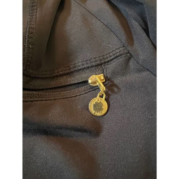 Catherine maladrino Black Lazer Cut Track Jacket, Sz L - Picture 5 of 11